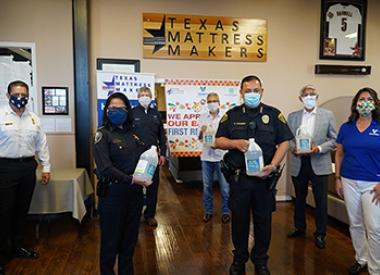 Valero donates hand sanitizer to first responders