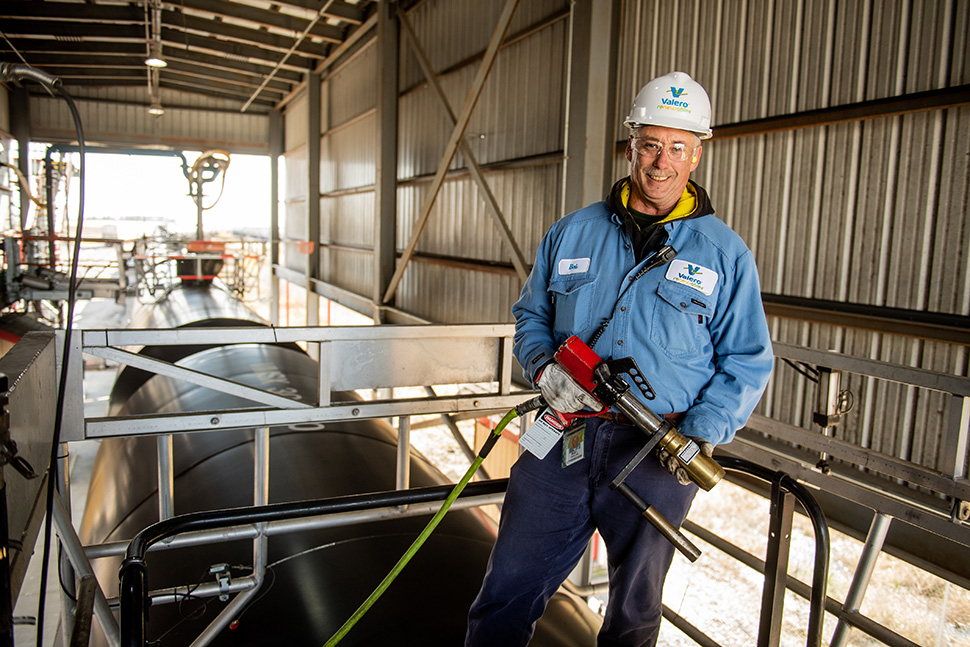 A process operator at Valero