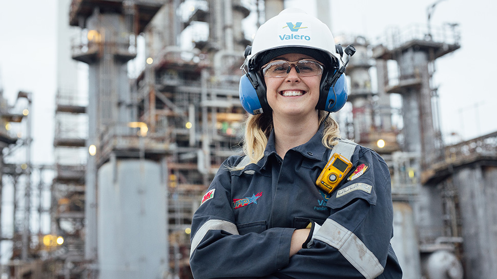 An employee at Pembroke refinery