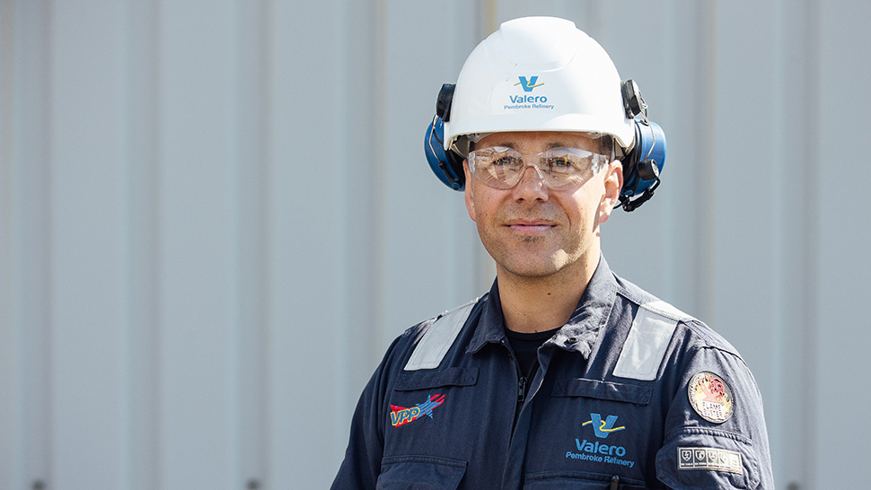 An employee at Pembroke refinery