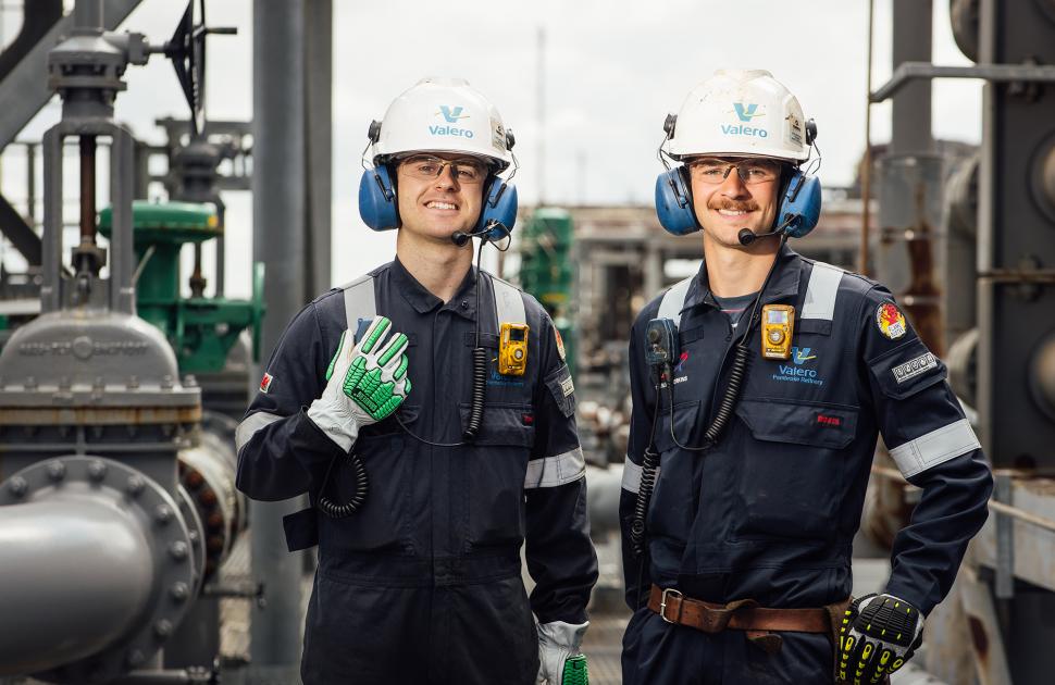 Pembroke employees at the refinery