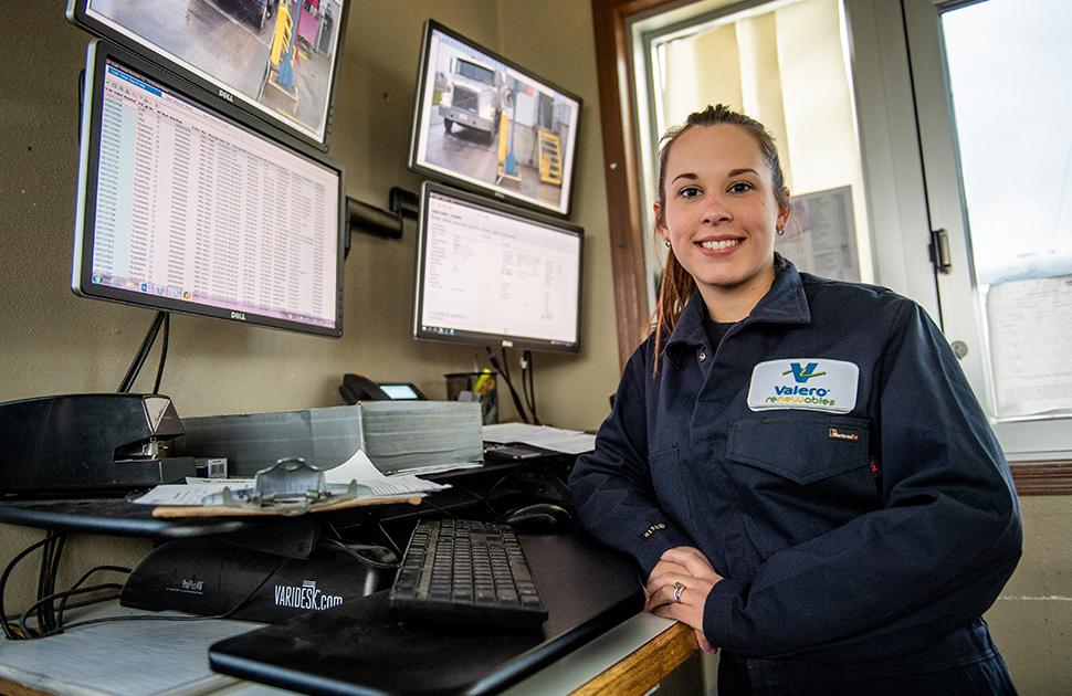 A process operator at Valero