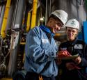 Valero employees at an ethanol plant.